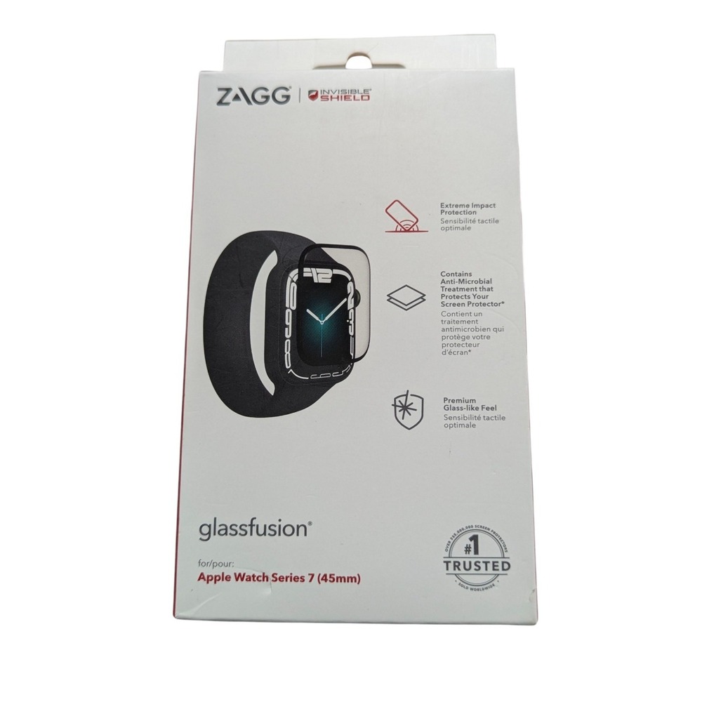 Z9N ZAGG Glassfusion Protective Screen‎ Protector 4 Apple Watch Series 7 (45mm)